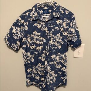 Men's Blue Floral Shirt